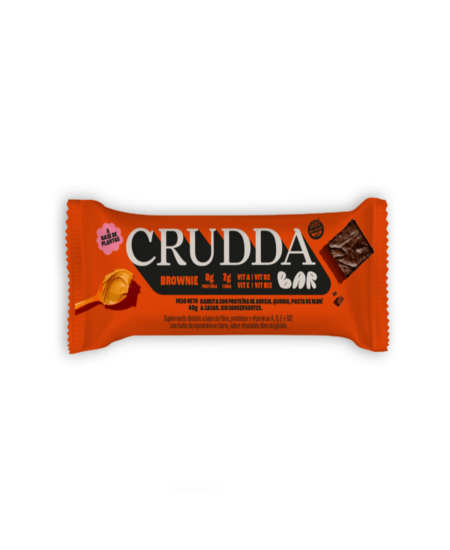 Barra con proteína CRUDDA brownie